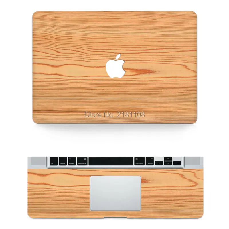 Виниловая наклейка с деревянной текстурой, чехол для ноутбука Apple Macbook Pro Air Mac 1" 13" 15 дюймов/Unibody 13 дюймов для ноутбука