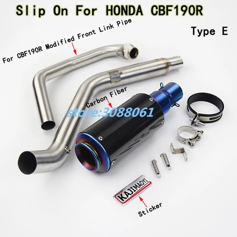 Модифицированный мотоцикл полная система выхлопная Передняя средняя труба