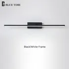 Новый дизайн, модные светодиодные Настенные светильники для ванной, прикроватные, современные, зеркальные, передсветильник черные и белые, готовые, светодиодсветильник льники, AC220V110V