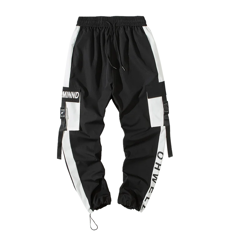 2019 Осень корейский стиль уличная модная одежда эстетические брюки белые и черные