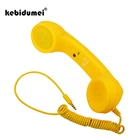 Kebidumei 4 вида цветов классические 3,5 мм свободный ретро телефон с микрофоном динамик телефонный звонок приемник для ios iPhone сотовый телефон
