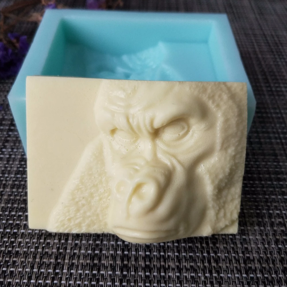 3D Животные орангутан силиконовая форма для мыла ручной работы формы в виде