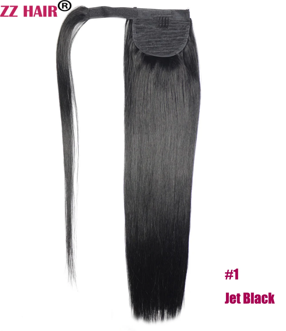 Zzhair 20 &quot100% бразильский волос Magic хвощ Обёрточная бумага вокруг хвост 100 г клип в