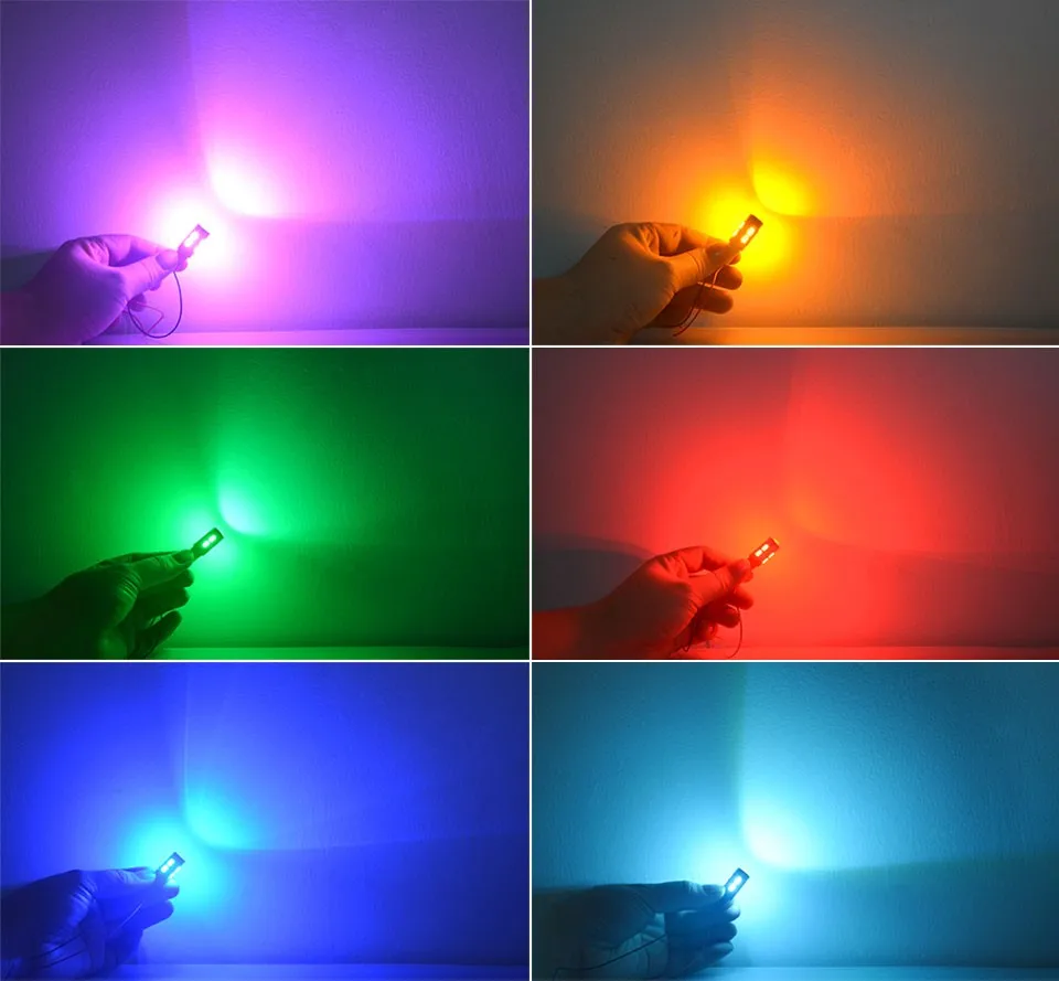 1 шт. алюминиевый корпус высокой мощности HID COB T10 Автомобильный светодиодный