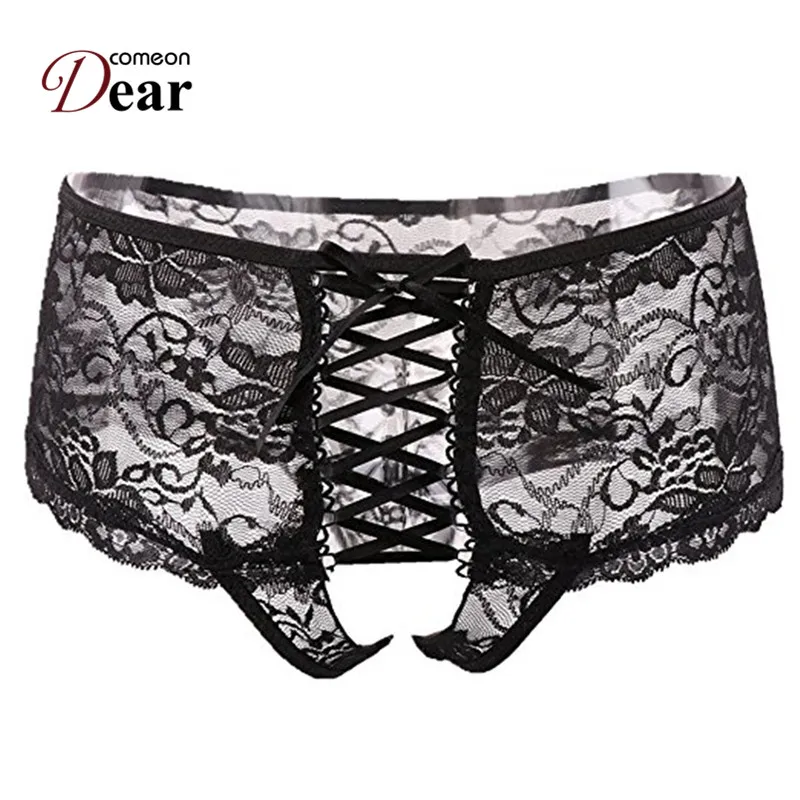 Comeondear Underwear Women PK50111 Sexy Panties For Lace Black Brief Calcinhas Thongs And G String | Женская одежда