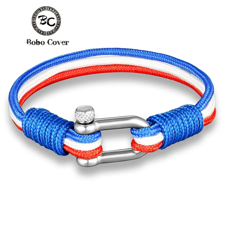 Новый модный плетеный многослойный веревочный браслет из нержавеющей стали с
