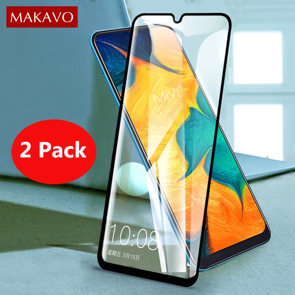 2 упаковки для samsung Galaxy A50 закаленное стекло 9H Защитная пленка для экрана для Galaxy A10 A20 A30 A40 A60 A70 A80 A90 стекло es
