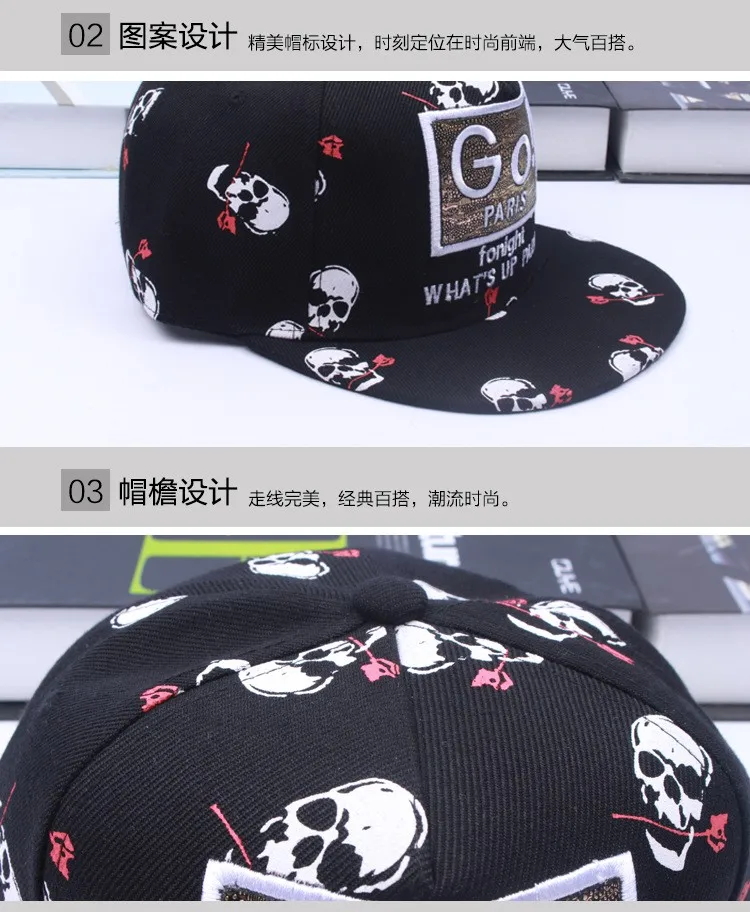 Головные уборы для женщин и мужчин gorras plana хип-хоп бейсболка «Кости» snapback кепки Модные Рок скейтборд GO пары Шляпа casquette Роскошные bboy