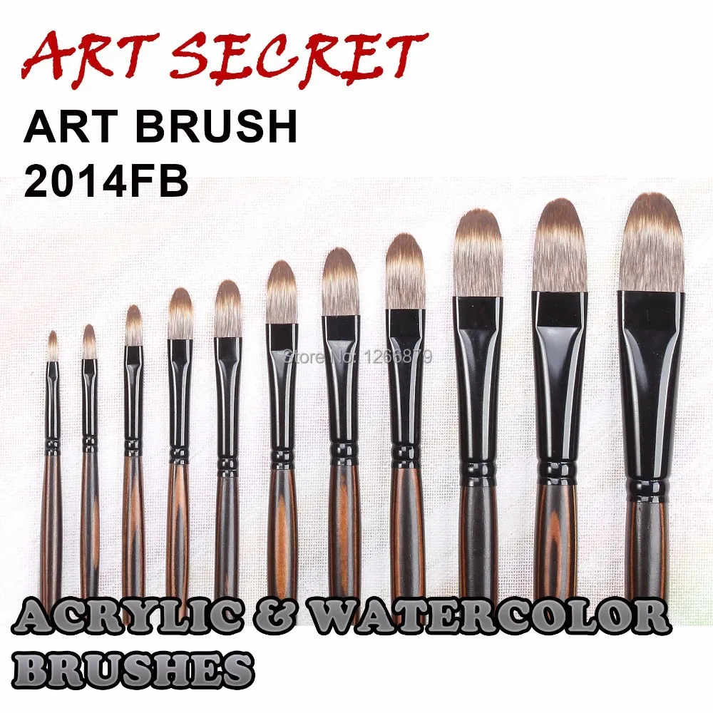 ArtSecret Half Circle Hair Korea Taklon 2014FB деревянная ручка из акрила и искусственной кожи для рисования