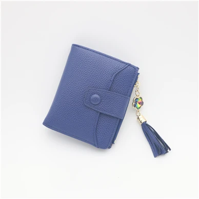 new dark blue Новинка, Женский кошелек в западном стиле, фиолетовый, синий, серый, черный, Женский кошелек на молнии и застежке, Женский держатель для карт - Цвет: new dark blue
