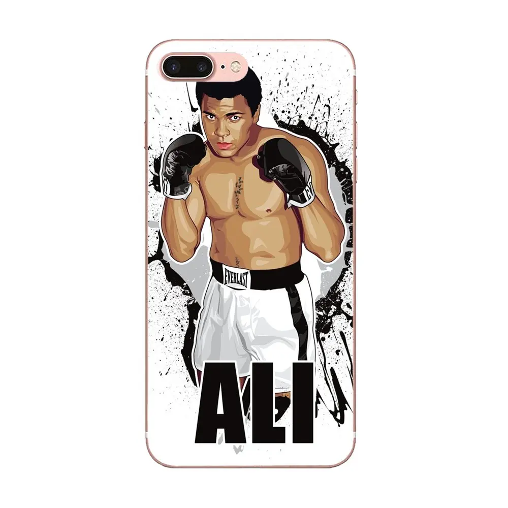 TPU Coque King Of Boxing Muhammad Ali For Moto G G2 G3 G4 G5 G6 G7 HTC 530 626 628 630 816 820 One A9 M7 M8 M9 M10 E9 U11 | Мобильные