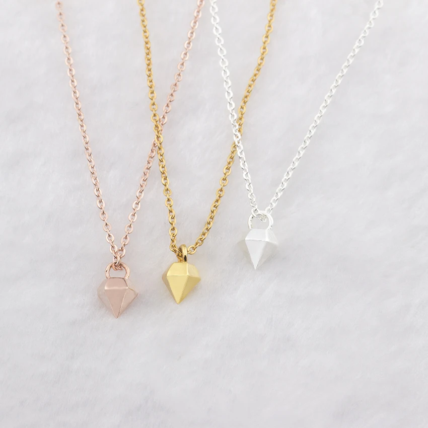 Оптовая продажа 10 шт простой шик конический золотой кулон Цвет Китай минимализм