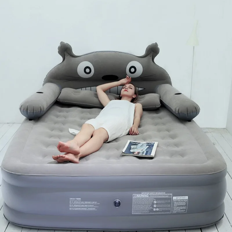 Мультяшные надувные простыни с двойным увеличением Толстая подушка уличная