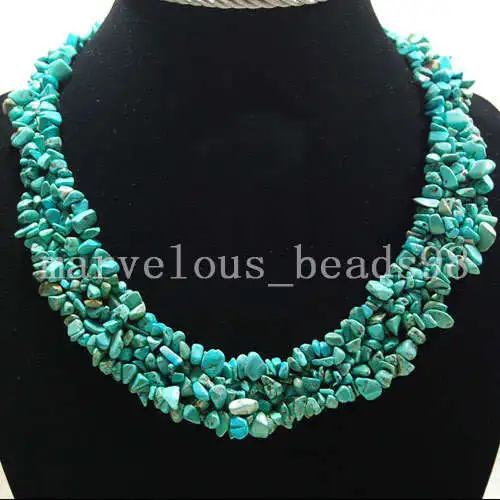 Бесплатная доставка модные ювелирные изделия 4 ~ 8 мм чипы Howlite бусины нейлоновая