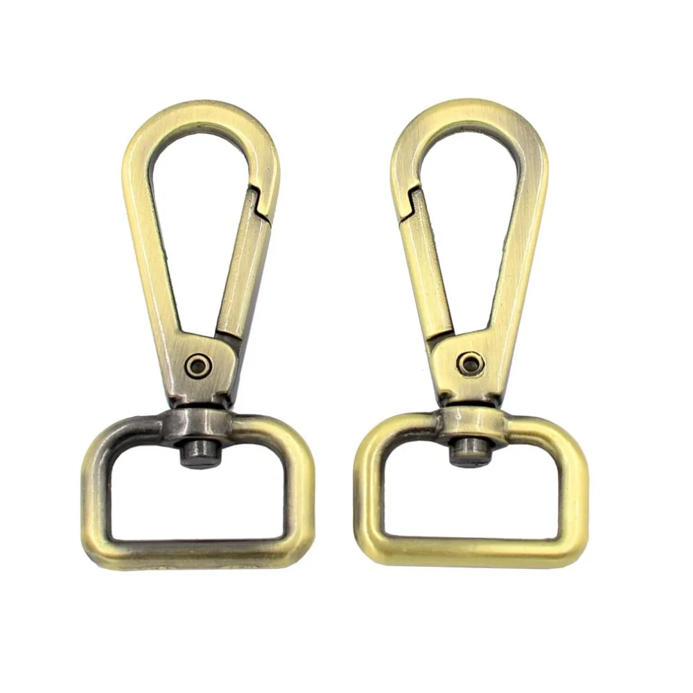 8pcs Bronze Zinc Alloy Swivel Trigger Lobster Clasps Snap Hook Keychain Ring Buckles Metal Outdoor Lanyard Craft Parts | Дом и сад