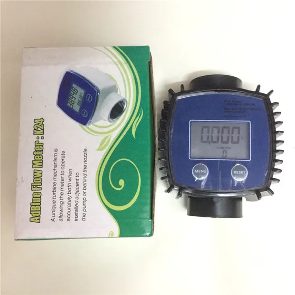K24 1 &quotПластик воды Жидкость магнитными цифровой масла турбины датчик расхода|flow
