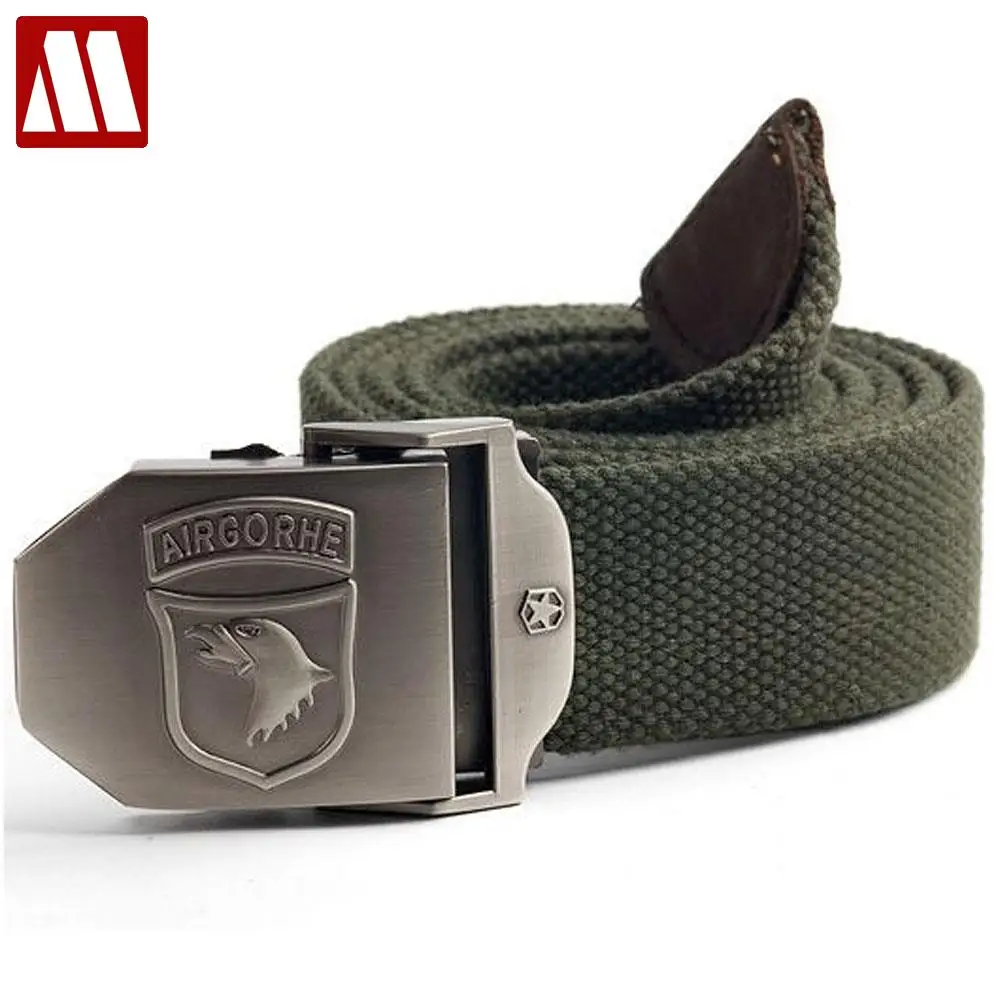 Модные автоматические ремни с пряжкой высокое качество плетеные холщовые пояса