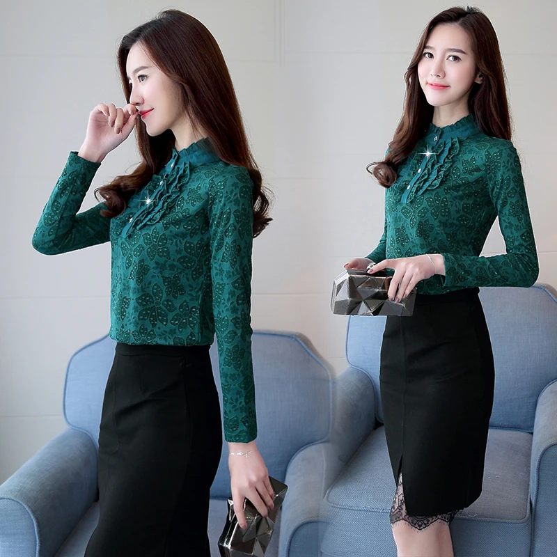M-5XL большие размеры новые женские теплые блузки на осень и зиму Blusa Camisa Femininas