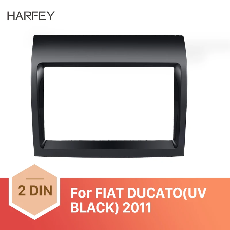 Комплект для установки в автомобиль Harfey комплект с адаптером и рамкой 2Din UV Black FIAT