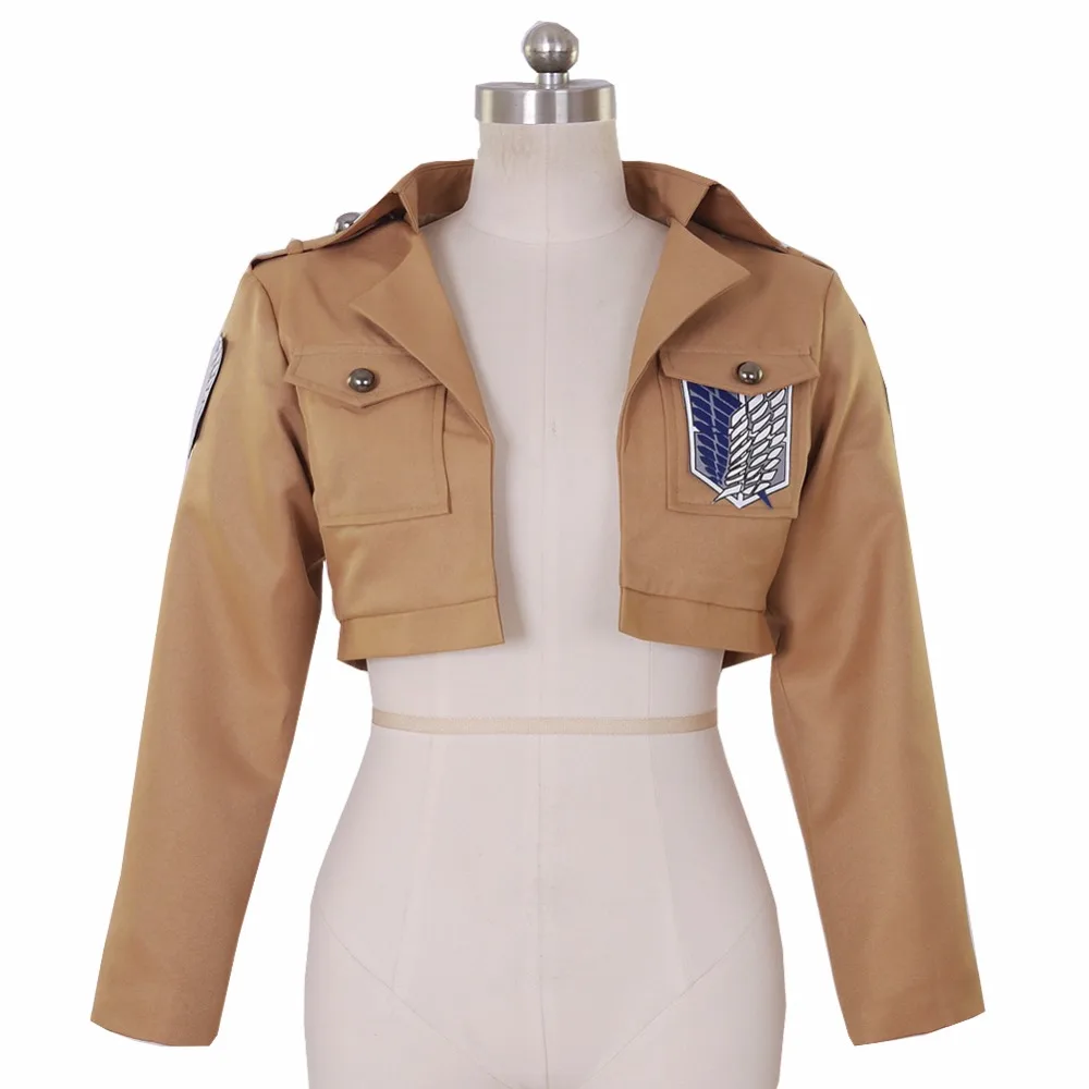 Хэллоуин атака на Титанов куртка Shingeki no Kyojin куртка Survey Corps tv Eren Jaeger косплей костюм игры аниме японский