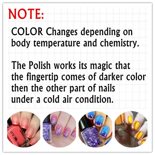 Термальный лак для ногтей меняющий цвет под воздействием температуры | Красота и