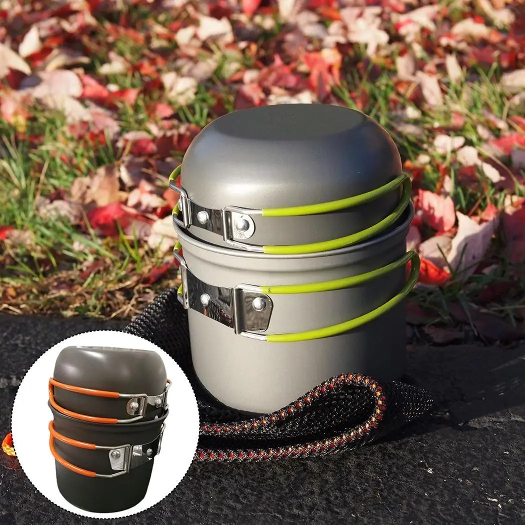 Туристическая из алюминиевого сплава горшок чаша Портативный кухонная посуда