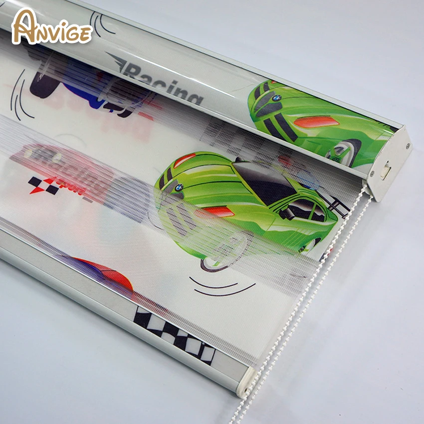 Бесплатная доставка современные мультфильм печатных шторы Зебра жалюзи шторки