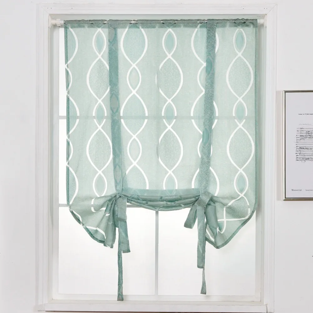 NAPEARL короткие шторы кухня обработки окна полупрозрачный подзор связать