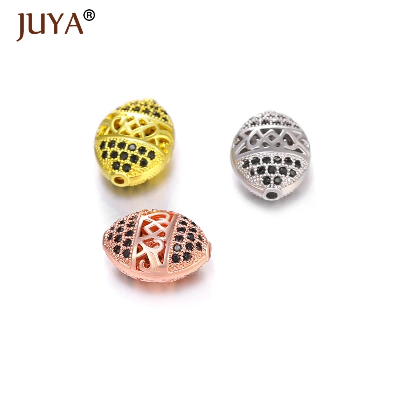 Juya 2019 Новые Медные металлические микрозакрепки черный циркон горный хрусталь