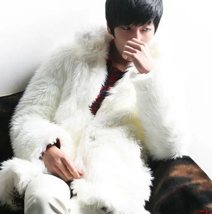 Осенне-зимняя утепленная кожаная куртка с искусственным мехом мужские