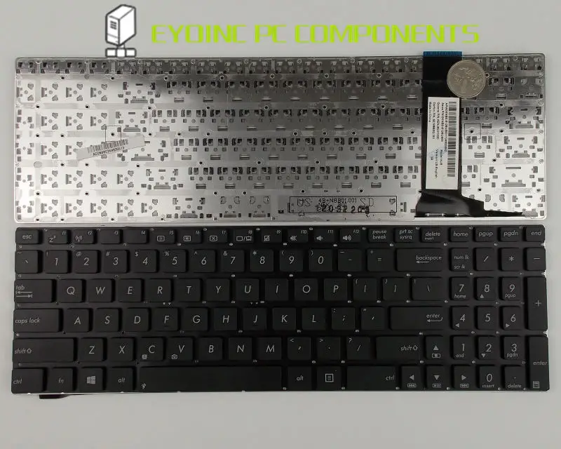 Подлинная Клавиатура для ноутбука ASUS N76 N76V N76VB N76VJ N76VM N76VZ N76Y без подсветки