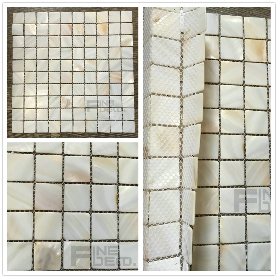 Натуральная пресноводная перламутровая мозаичная плитка для украшения ванной