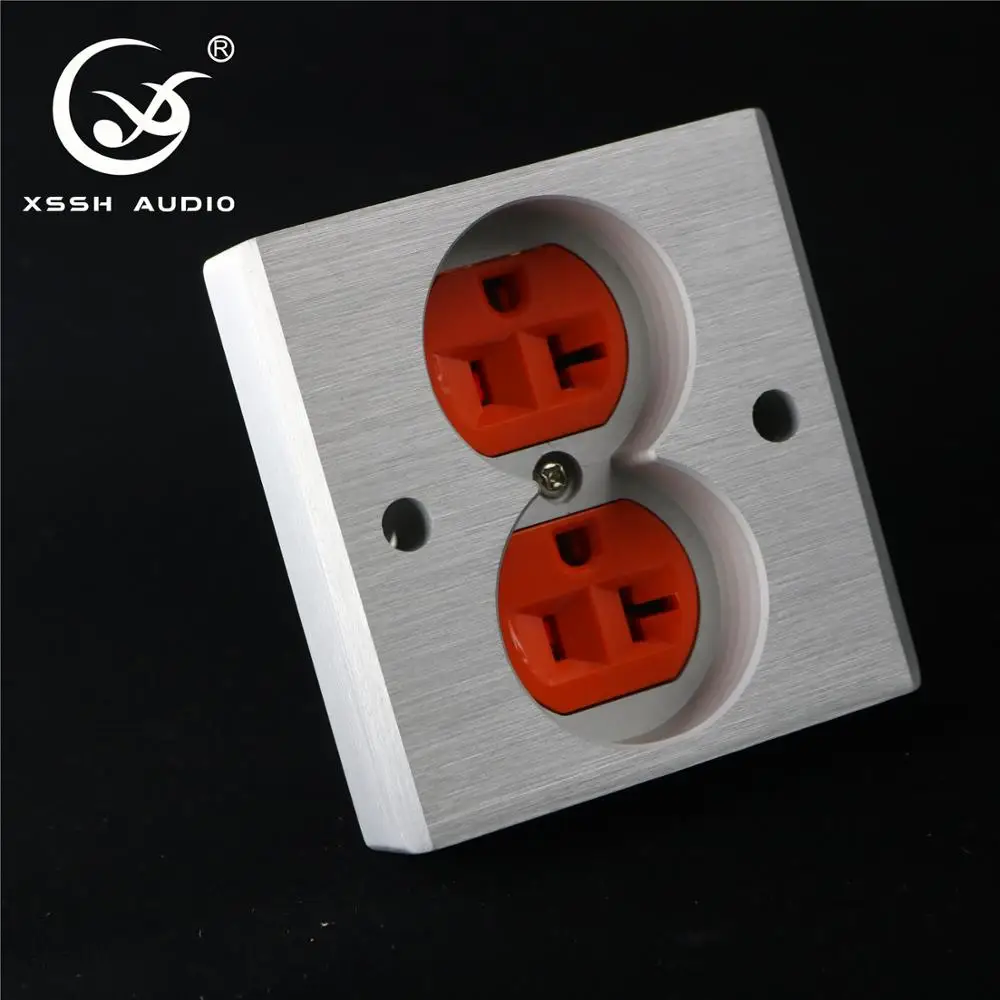 XSSH аудио YS36 # Сделай Сам HIFI красное медное покрытие 24k золото 20A 20a 86x86x20 мм AC US IEC