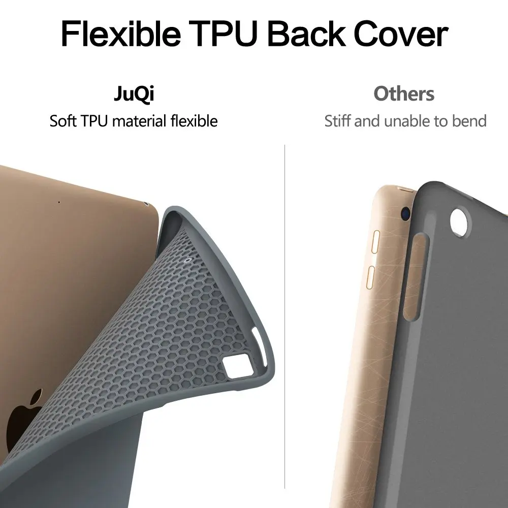 Чехол для нового iPad 9,7 дюйма чехол с карандашом-держателем Умный Магнитный ТПУ силиконовый чехол для iPad 5-го 6-го поколения Funda