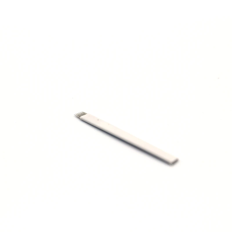 50 шт. 3D Полу Постоянный бровей Вышивка татуировки Шпильки/Иглы для линии 7 Булавки