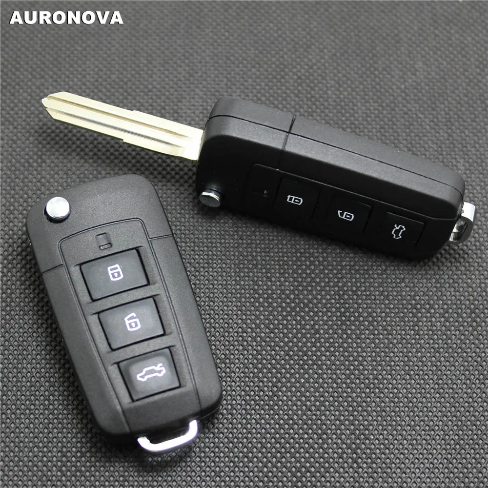 Чехол для складных ключей AURONOVA обновленный чехол Kia Cerato 3 + 1 задней кнопки