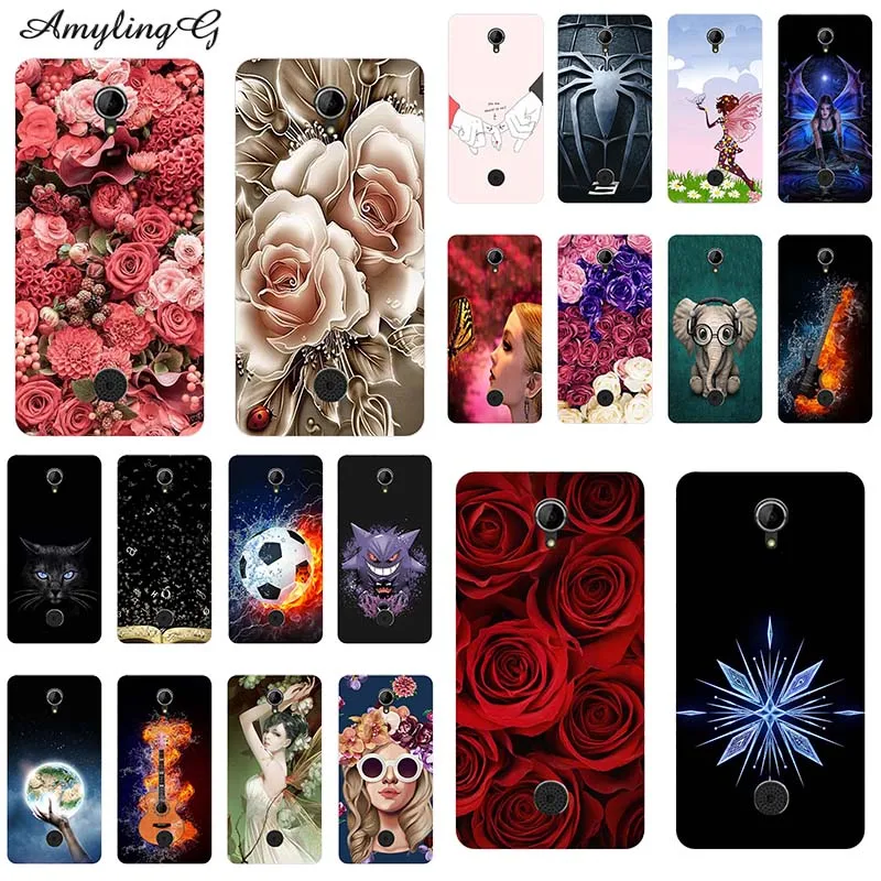 Soft Silicon Case For wiko U feel Fab UFeel Go Lite Prime Case Print Cover Rose Wolf Owl Patterned Phone Back Shell Fundas para