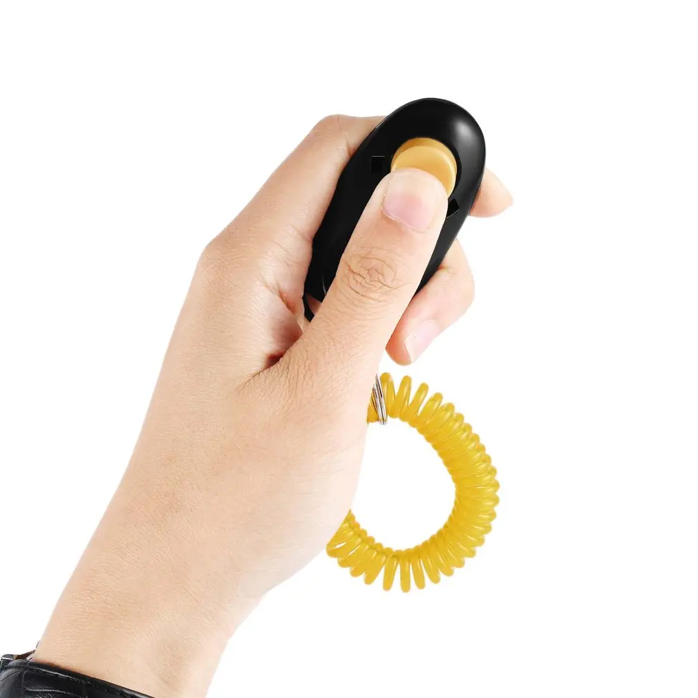 Кликер для собак, домашних животных, для тренировок послушанию, ловкости, тренера, помощи, ремешок на запястье