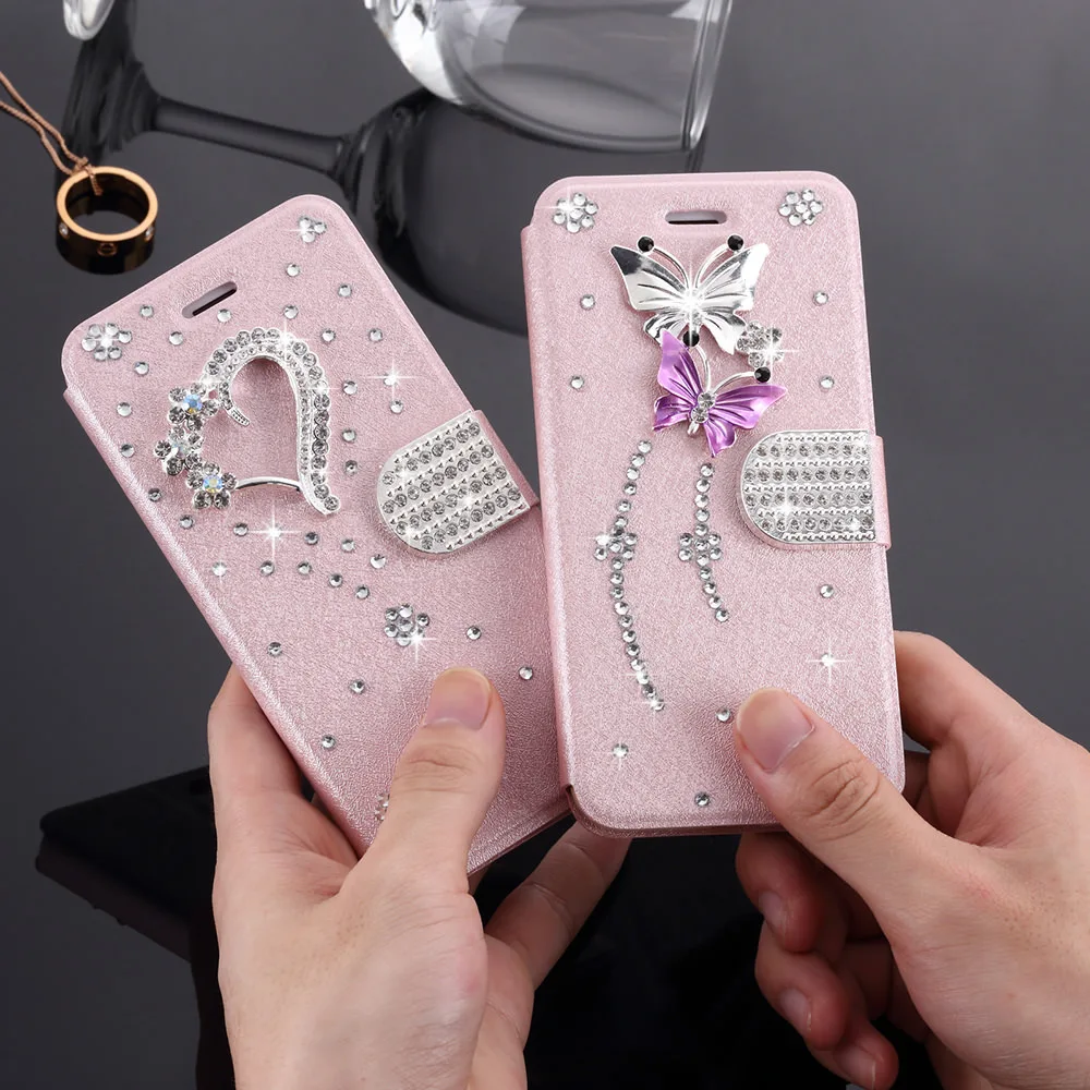 L-FADNUT для samsung A8 чехол A7 A6 A5 A3 роскошные элегантные 3D подставка кожаный чехол для Galaxy J3 J5 J4 J6 плюс