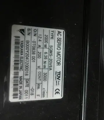 

Servo motor SGMS-20V6A , Used one , 90% appearance new , 3 months warranty , fastly shipping