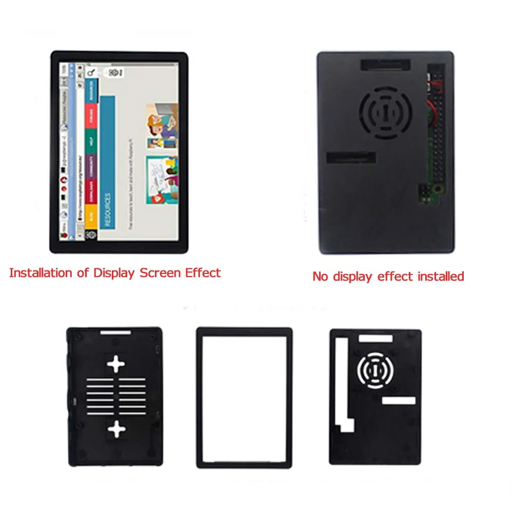 Новейший чехол Raspberry Pi 3 Model B + Plus пластиковый ABS корпус коробка вентилятор