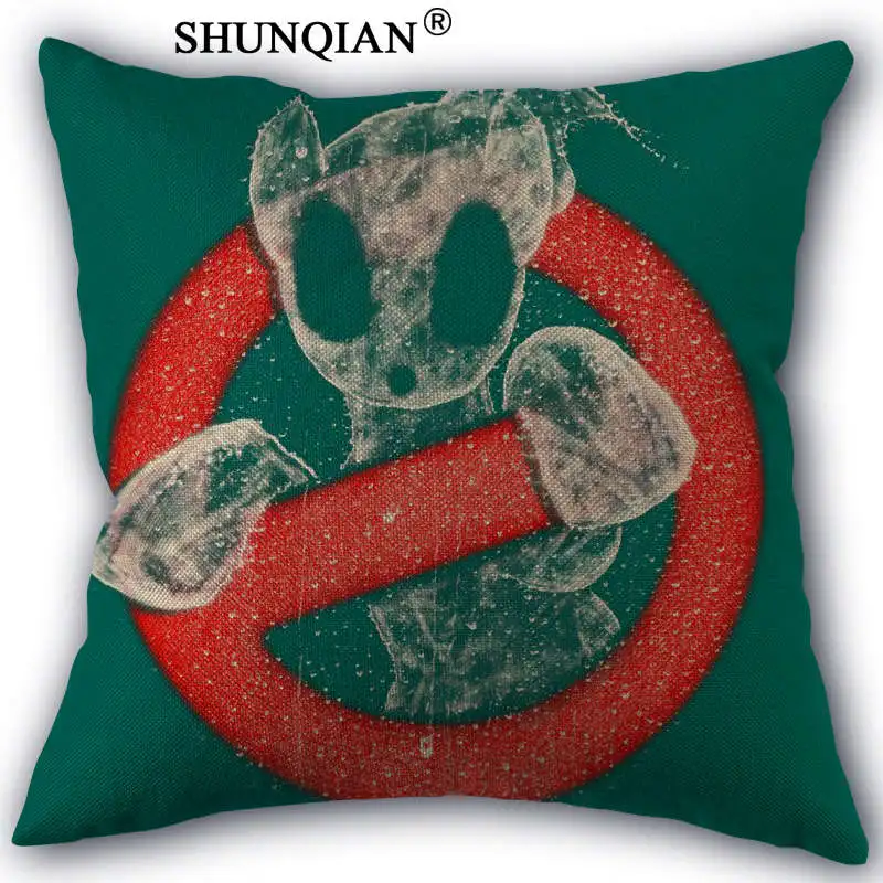 Pillow case WJY418 Ghostbusters на заказ 18 ''квадратная льняная наволочка для дома индивидуальные Прямая - Цвет: Pillow case