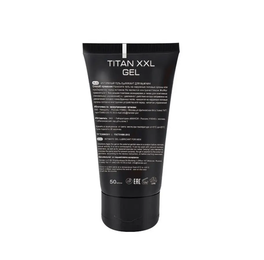 3 шт. Titan XXL гель Золотой крем для увеличения пениса большой петух увеличение