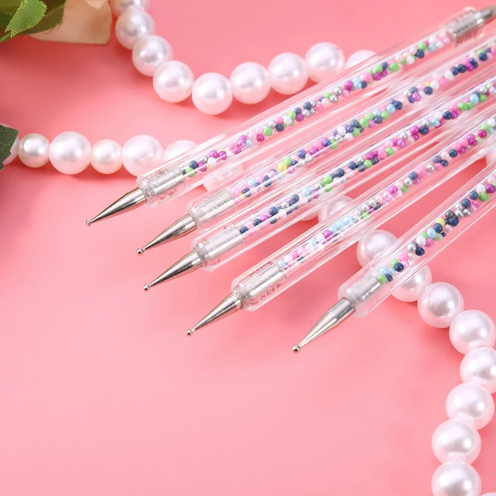 Двусторонняя ручка для ногтей 5 шт./компл. новинка прочные акриловые и