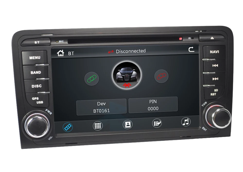 Автомобильный DVD плеер для автомобиля Audi A3 S3 2002 2011 2din автомобильный