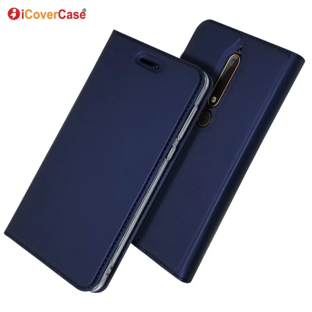 For Nokia 6.1 case ultra-thin magnetic pu leather wallet flip stand cover for nokia | Мобильные телефоны и аксессуары