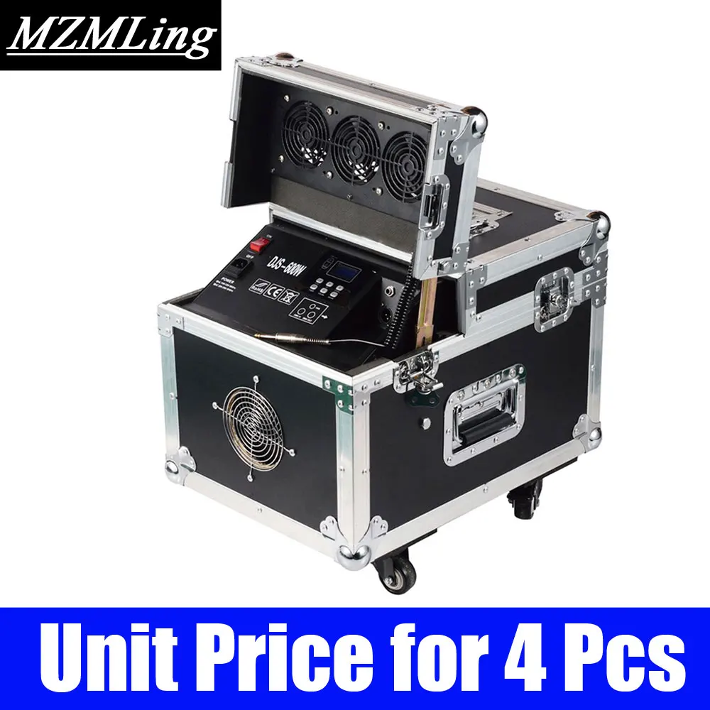 600 Вт 3л дымка машина DMX512/lcd/пульт дистанционного управления дымовая машина профессиональная DJ/бар/вечерние/шоу/сценическая машина - Цвет: Unit Price for 4 Pcs