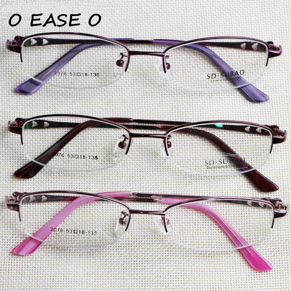 2017 Половина обода фирменный дизайн из нержавеющей стали памяти титановые очки