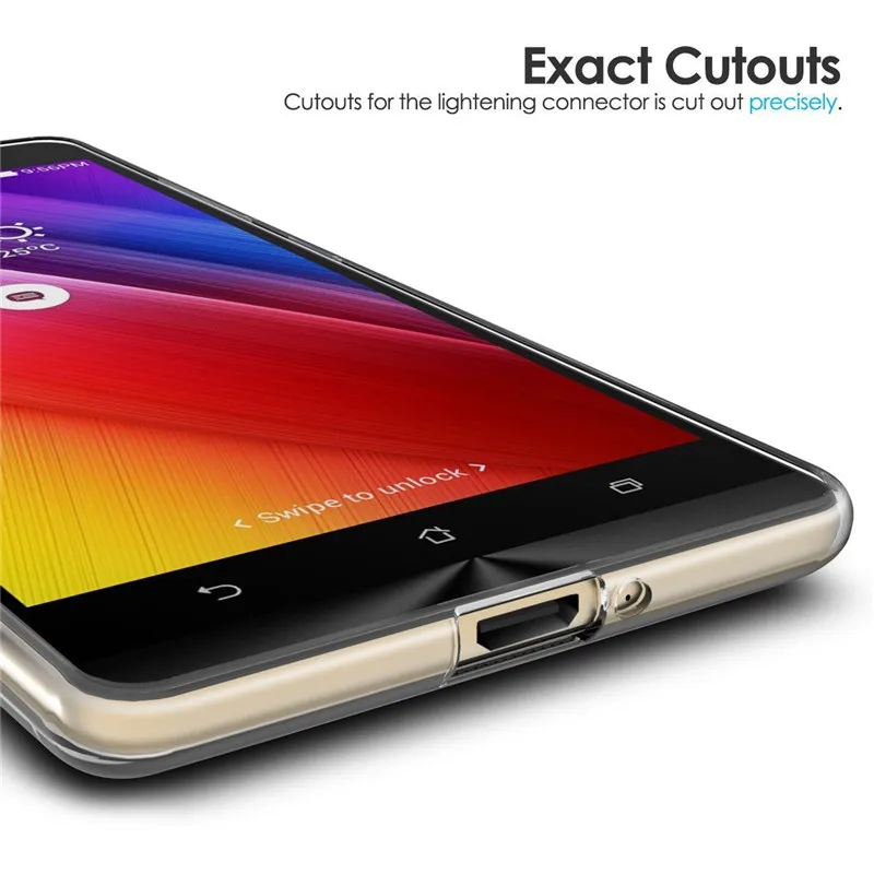 Мягкий прозрачный силиконовый чехол из ТПУ для Asus Zenfone Max ZC550KL ZC ZC550 550 550KL KL Z010D Z010DA 5