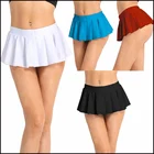 Женская Сексуальная мини-юбки облегающая танцевальная клубная юбка с низкой посадкой Удобная плиссированная мини-юбка ночная рубашка для вечеринки Клубная одежда